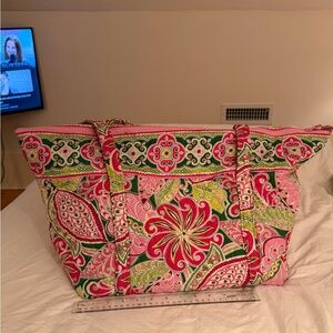 Vera Bradley “Pinwheel Pink” Miller Bag (Rare & Retired) | Large Tote